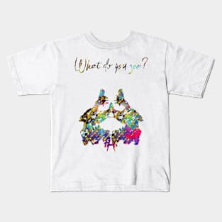 Rorschach inkblot test Kids T-Shirt